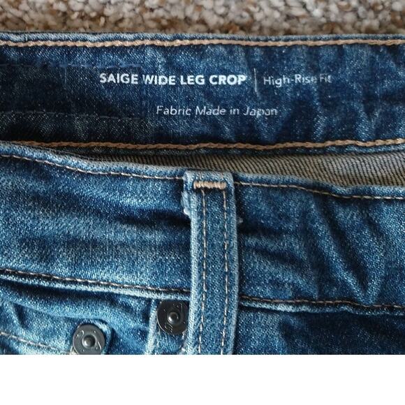 FLAWED** NWT AG Jeans Saige Wide Leg Fray Crop Women's size 29 - Picture 10 of 15